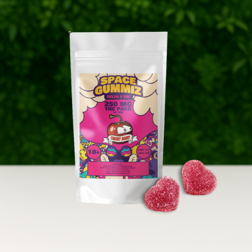 Space Gummiz - Cherry Berry (10x25mg/gummy) Gummies THC Delta 9 250MG